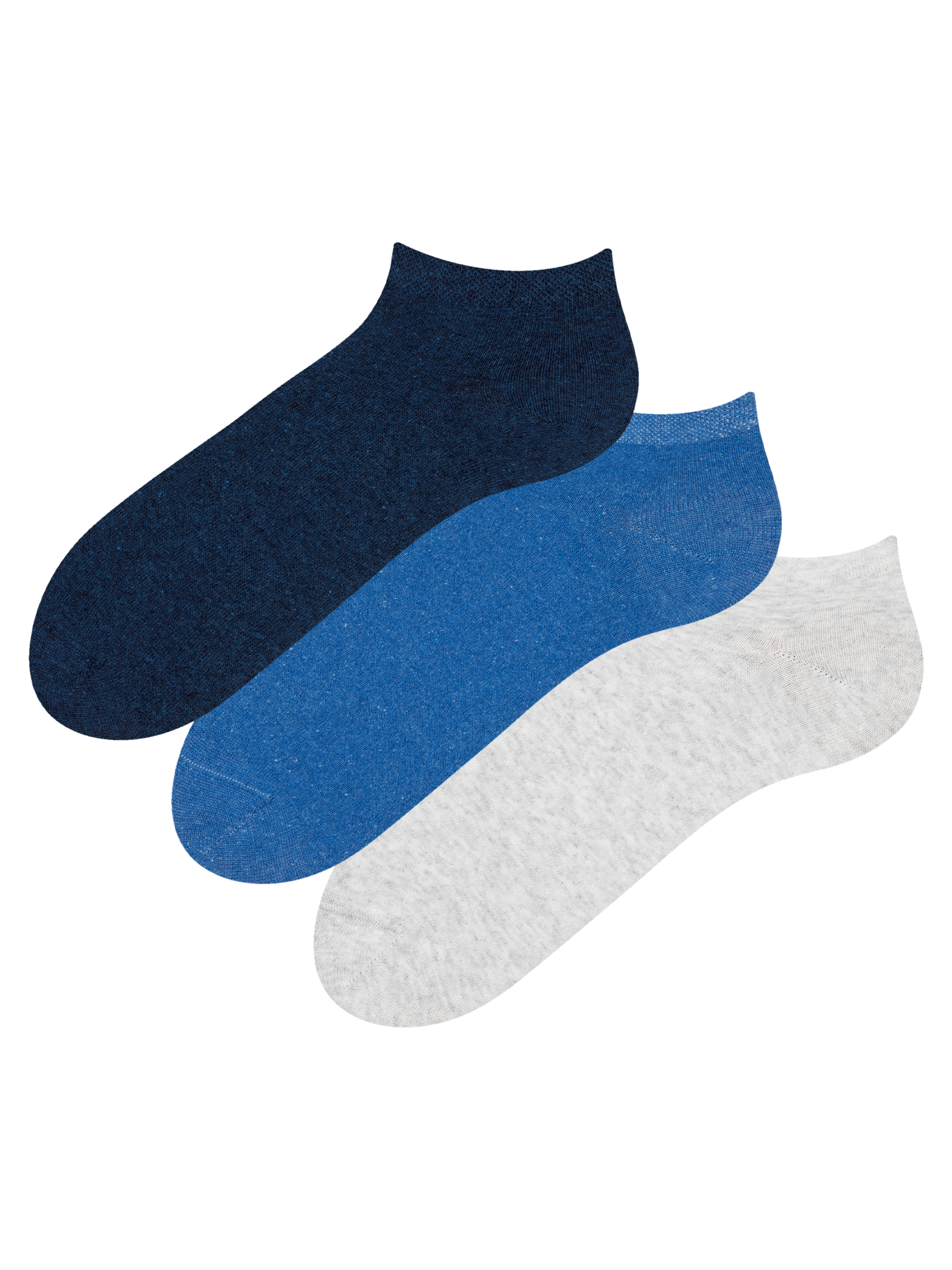 Recycled Cotton Ankle Socks 3-pack Visionary