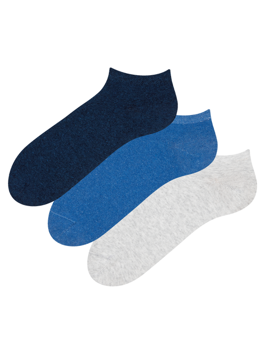 Recycled Cotton Ankle Socks 3-pack Visionary