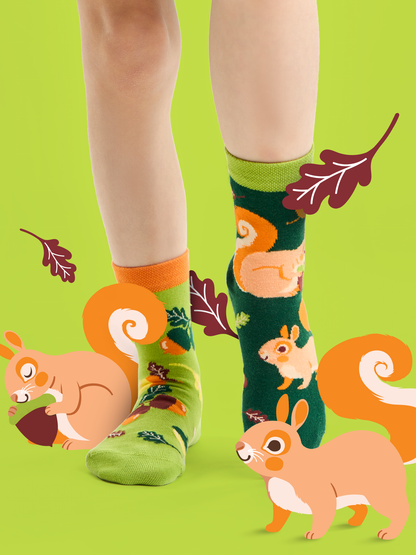 Kids' Socks Squirrel