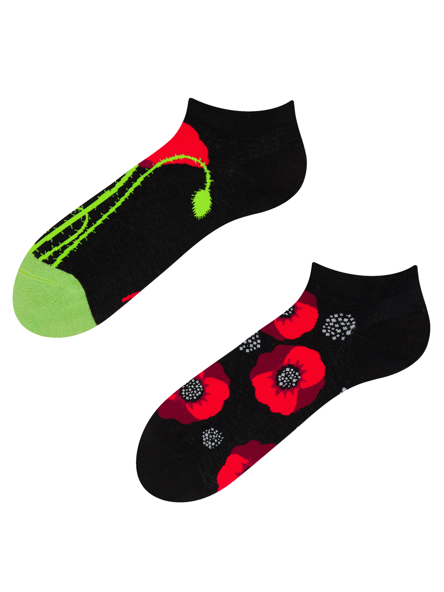 Ankle Socks Poppy Flower