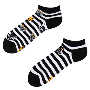 Ankle Socks Cats & Stripes