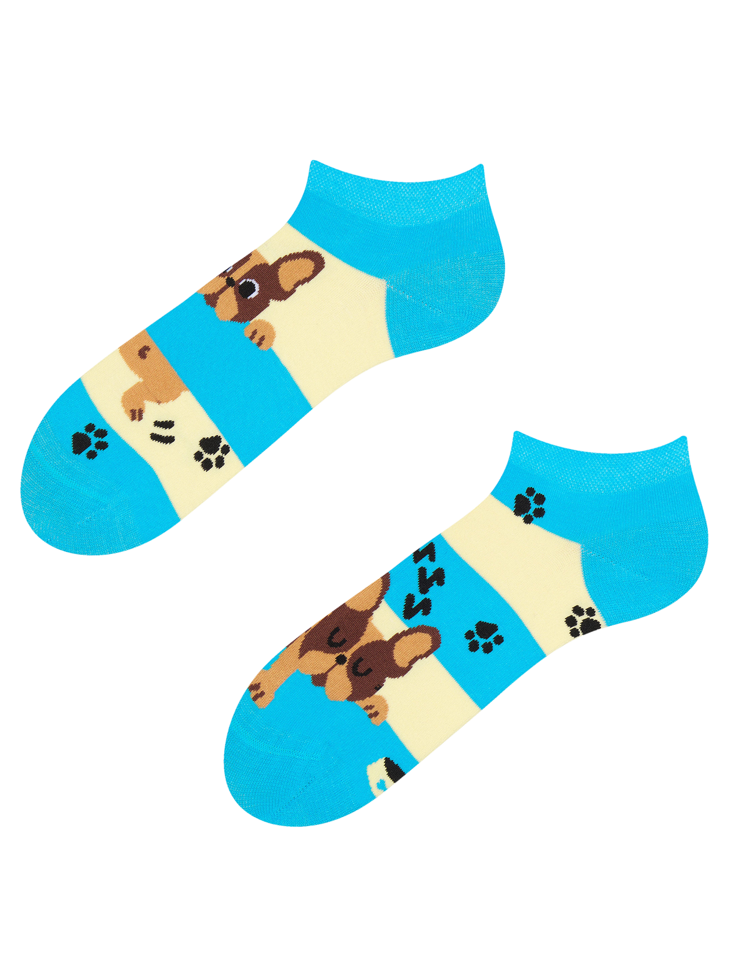 Ankle Socks Dogs & Stripes