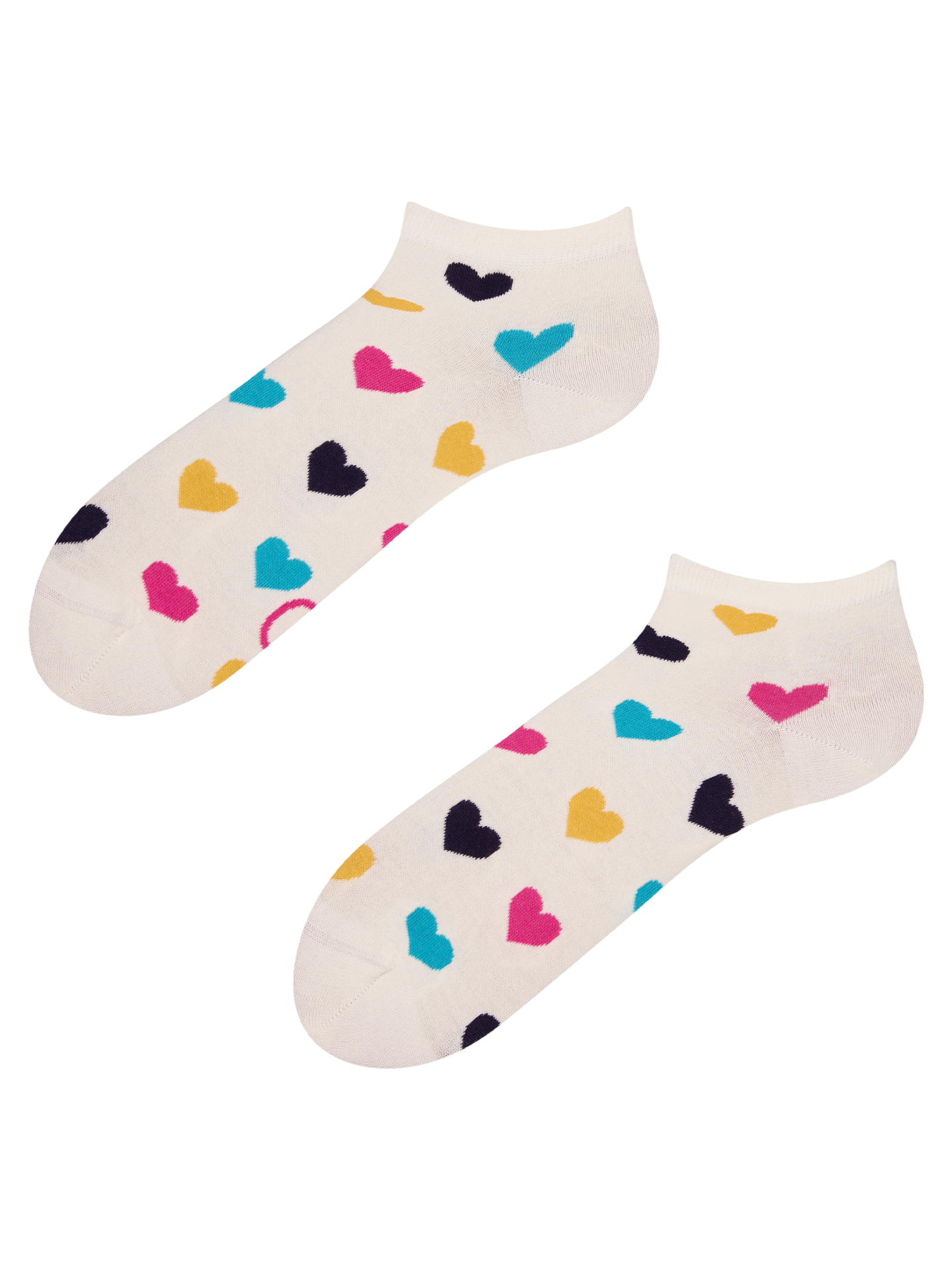 Ankle Socks Colorful Hearts