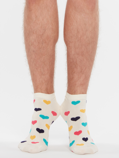 Ankle Socks Colorful Hearts