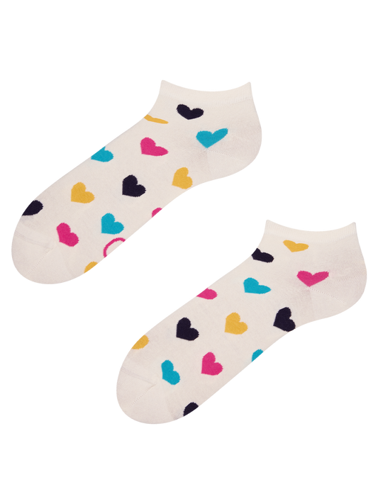 Ankle Socks Colorful Hearts