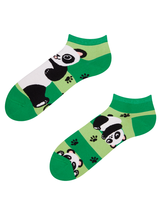 Ankle Socks Panda & Stripes