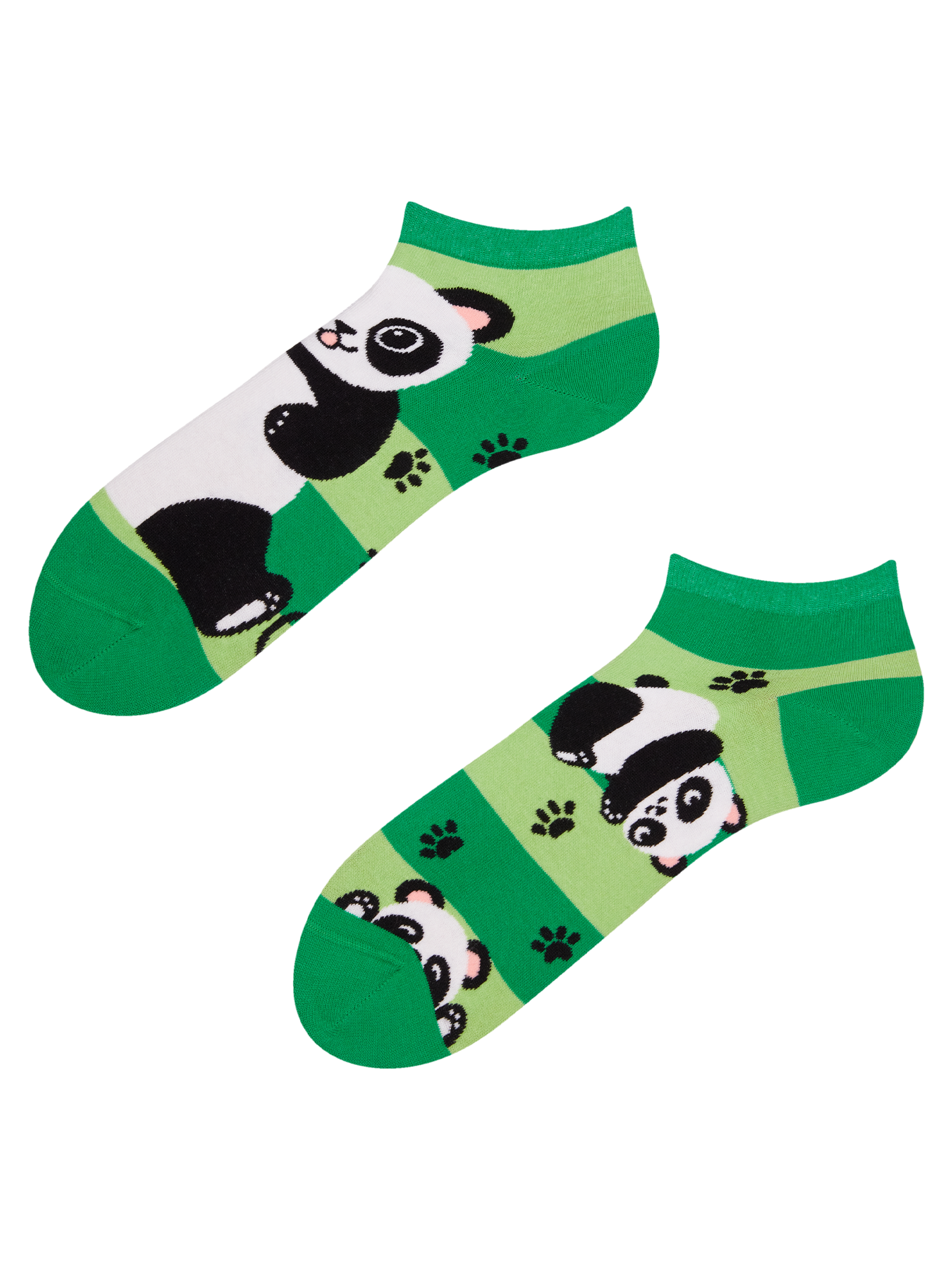 Ankle Socks Panda & Stripes