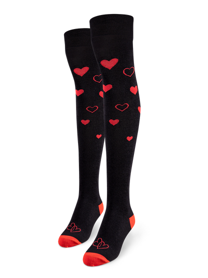 Over the Knee Socks Love Hearts