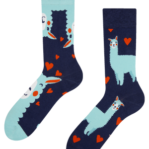 Regular Socks Llama & Hearts