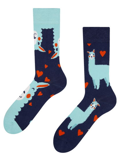 Regular Socks Llama & Hearts