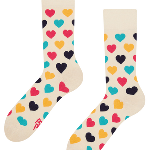 Regular Socks Colorful Hearts