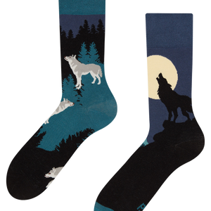 Regular Socks Moon Wolf