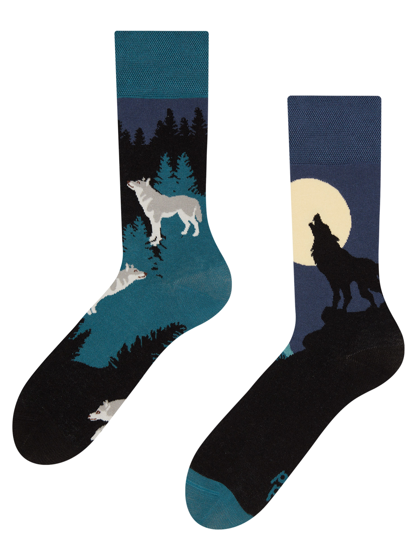 Regular Socks Moon Wolf