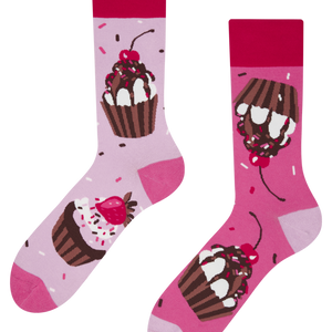 Regular Socks Pink Cupcakes