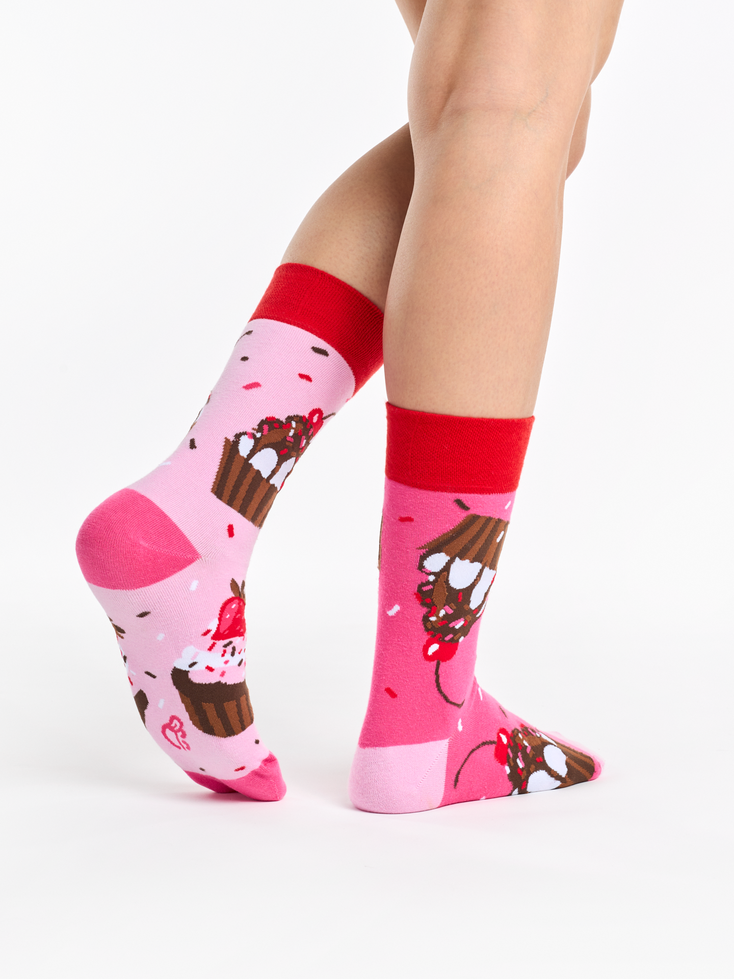 Regular Socks Pink Cupcakes