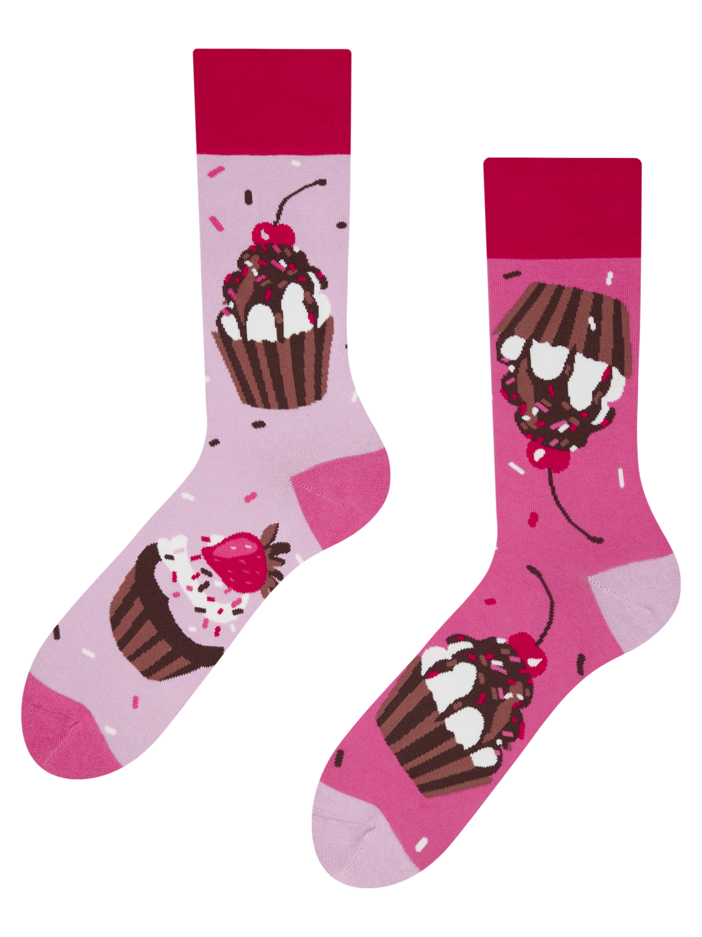 Regular Socks Pink Cupcakes