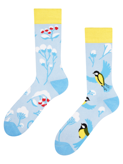 Warm Socks Winter Bird