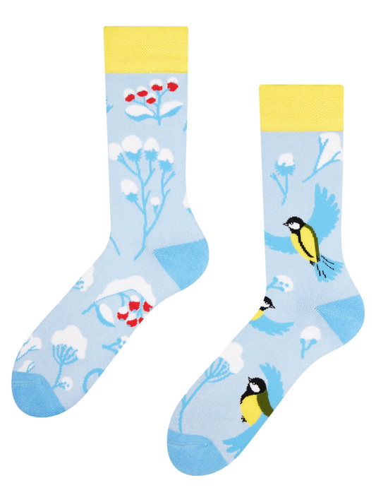 Warm Socks Winter Bird