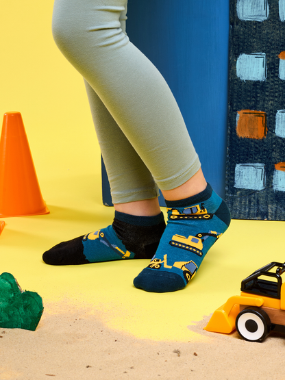 Kids' Ankle Socks Excavator