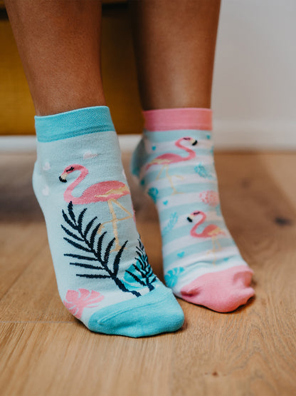 Ankle Socks Love Flamingos