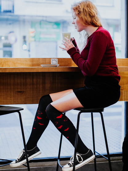 Over the Knee Socks Love Hearts