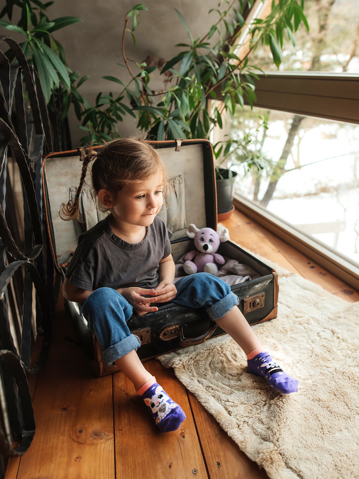 Kids' Ankle Socks Magic Bunny