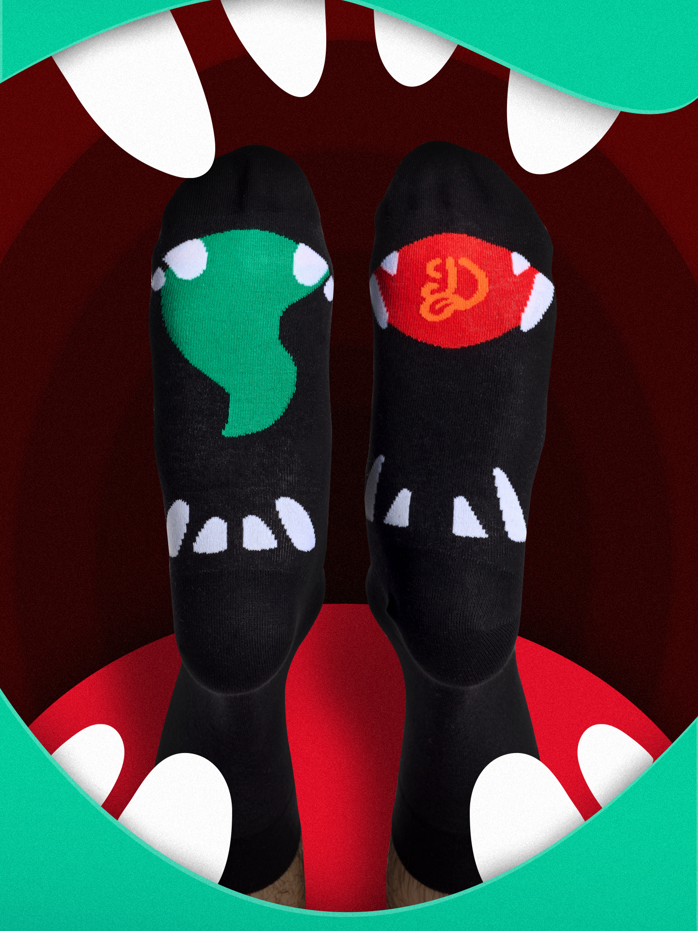 Regular Socks Monsters Mouth