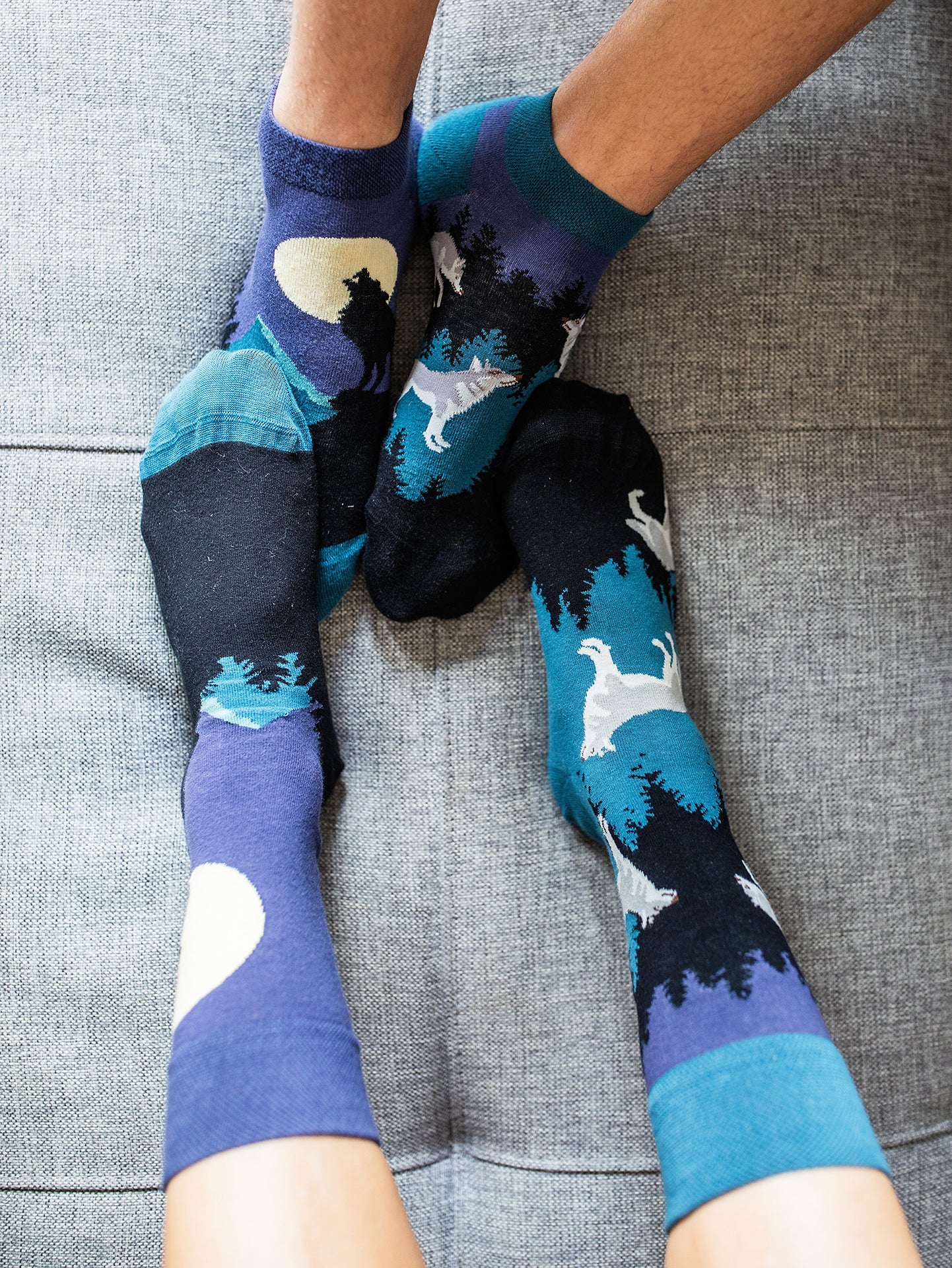 Regular Socks Moon Wolf