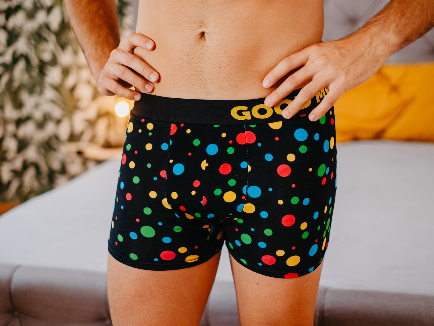 Men's Trunks Neon Dots