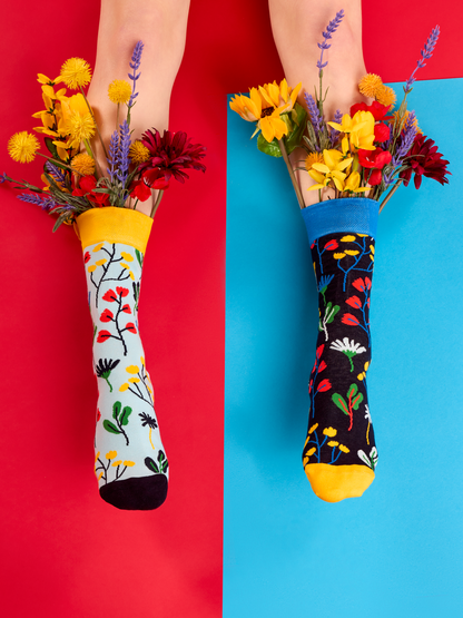 Regular Socks Aquarel Flowers