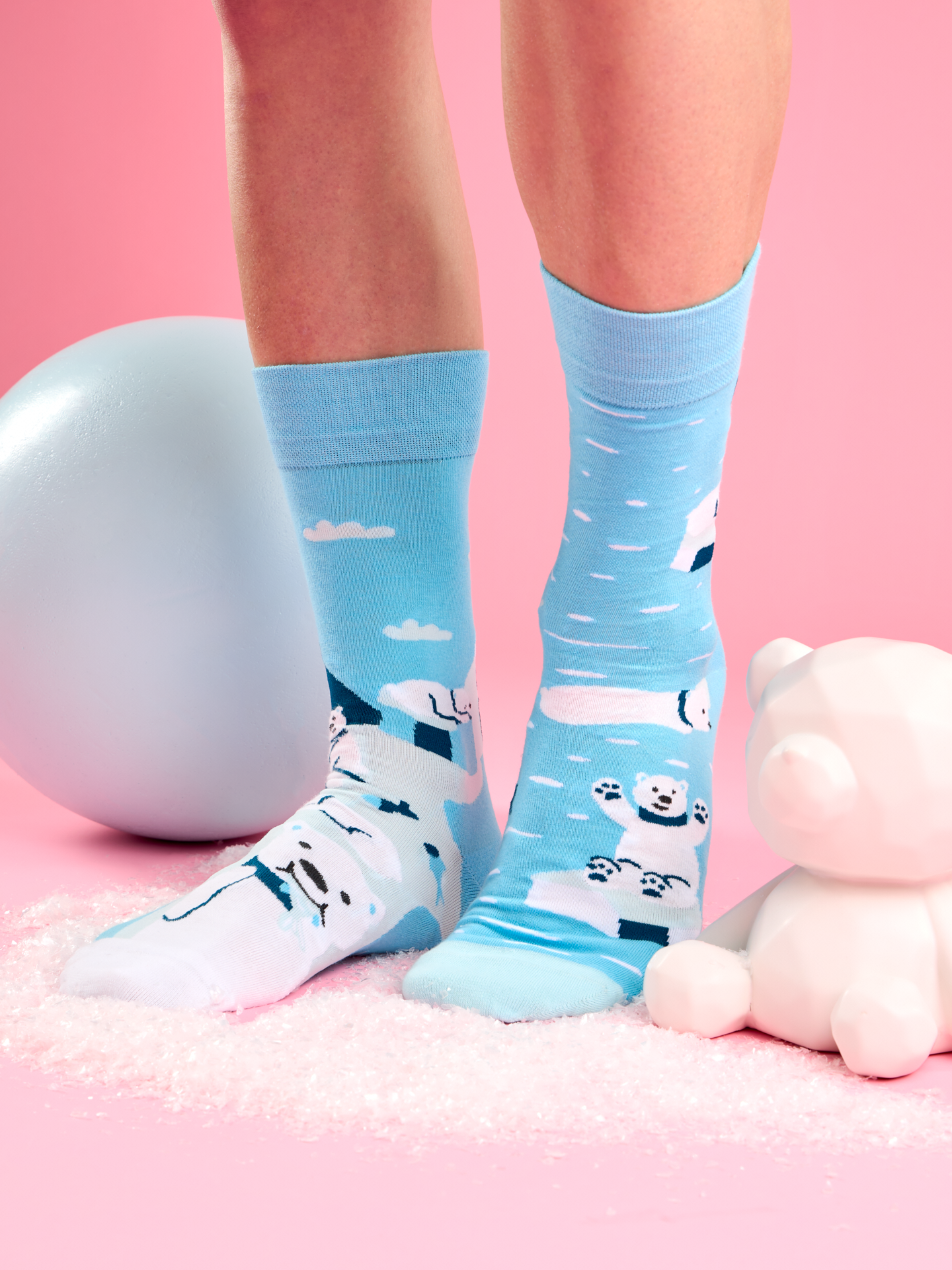 Regular Socks Fishing Polar Bear