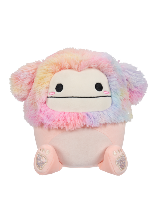 Squishmallows Diane the Peach Bigfoot with Rainbow Hair, 20 cm
