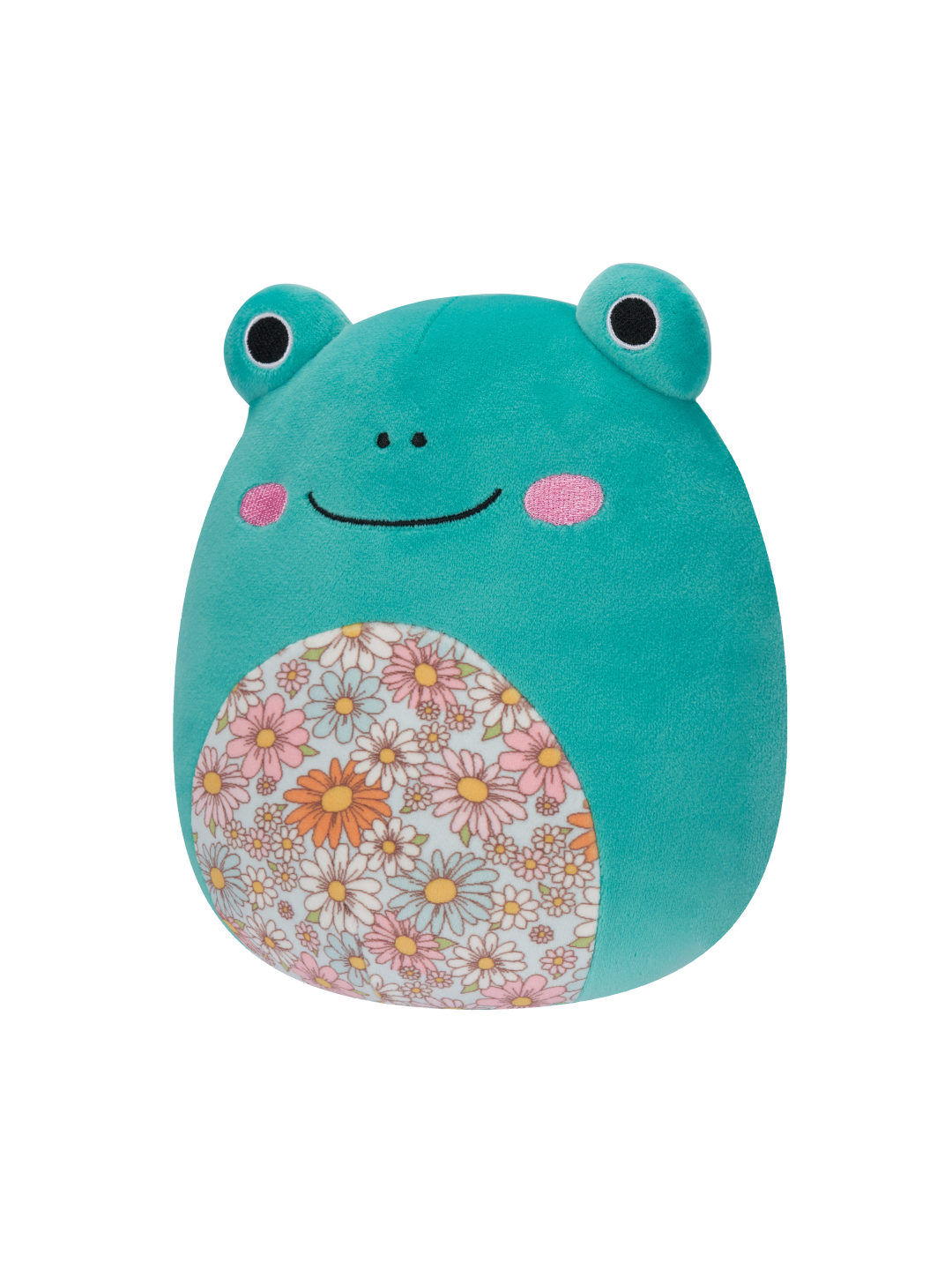 Squishmallows Robert the Aqua Frog with  Floral Belly, 20 cm