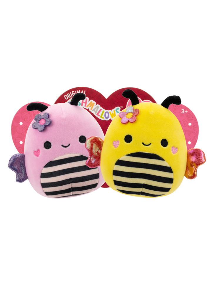 Squishmallows the Pairs Sunny & Leonie the Bumblebees, 20 cm
