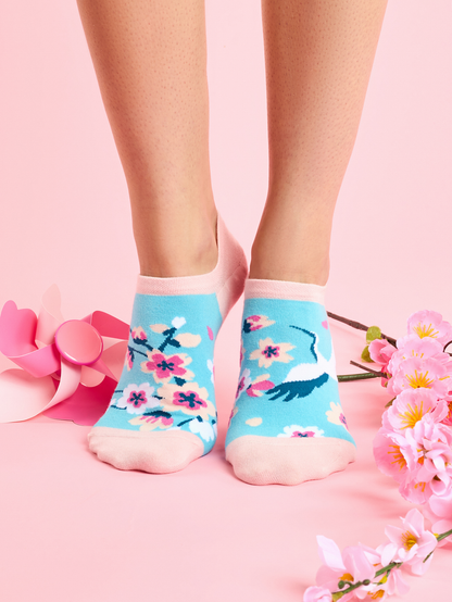 Sneaker Socks Sakura & Heron