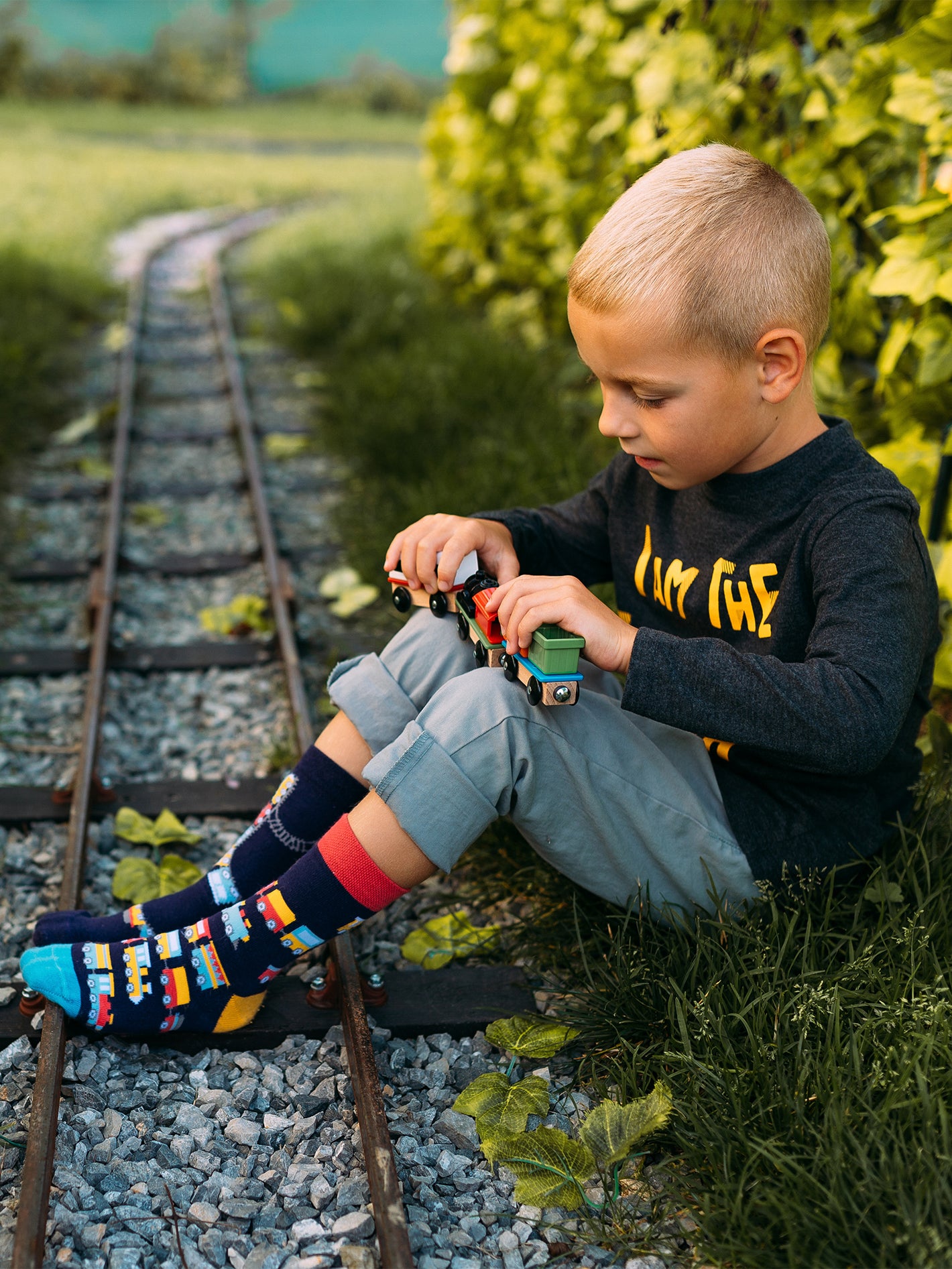 Kids' Socks Trains