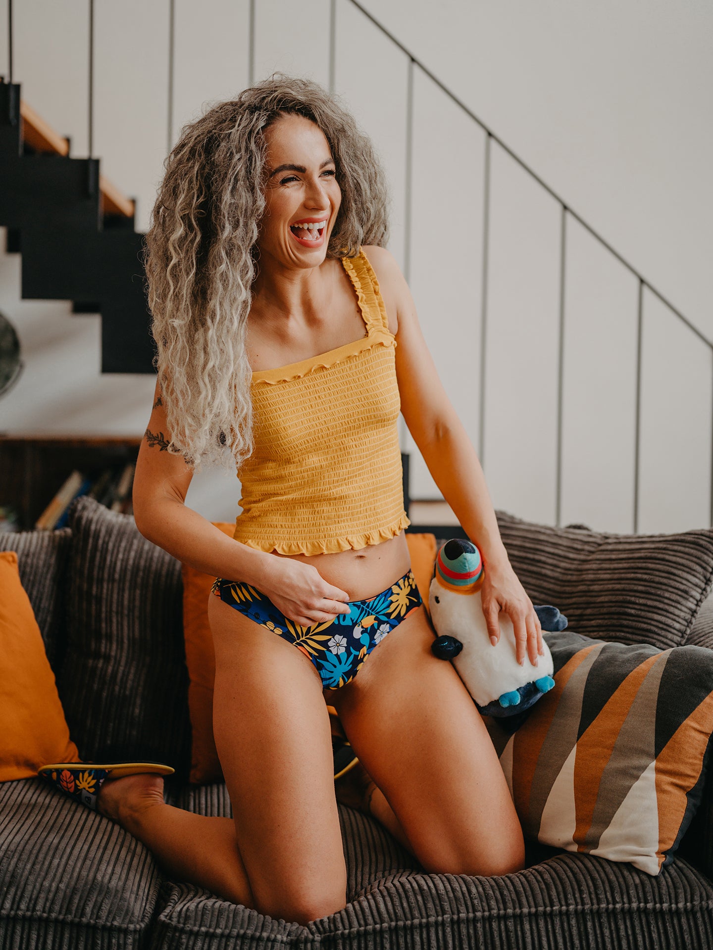 Women's Brazilian Panties Tropical Toucan