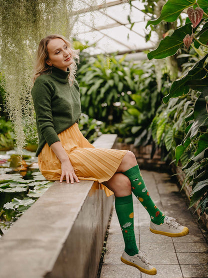 Knee High Socks Wildflowers