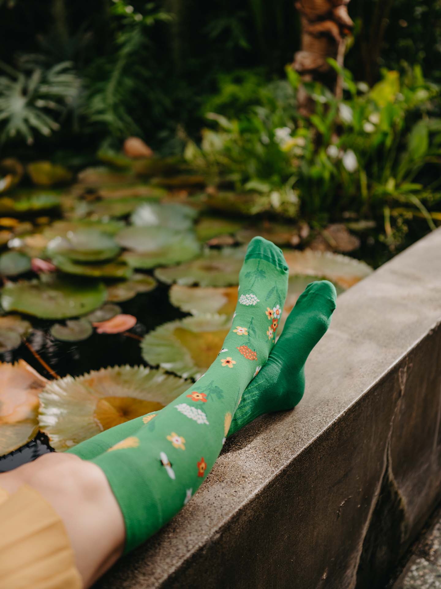 Knee High Socks Wildflowers