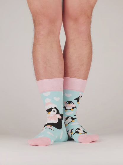 Regular Socks Skating Penguin