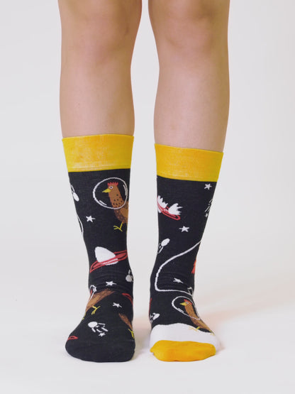 Regular Socks Hen Astronaut